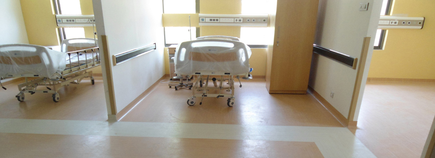 Hospital Flooring - An Anti fungal/Anti bacterial/Antistatic flooring ideal for Hospitals, Clinics and areas where anti microbial properties is required.